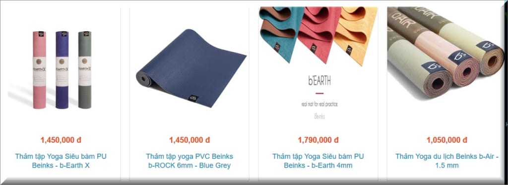 Thảm tập yoga Beinks - Sportslink