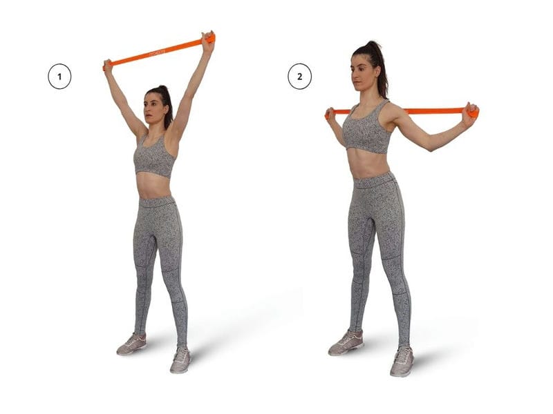 Bài tập vai với dây kháng lực
